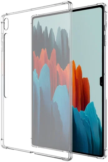 Samsung Galaxy Tab S8 Ultra Hoes Schokbestendig Back Cover Transparant afbeelding 2