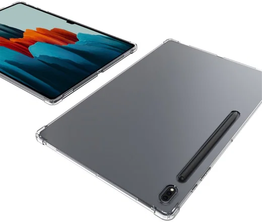 Samsung Galaxy Tab S8 Ultra Hoes Schokbestendig Back Cover Transparant afbeelding 6
