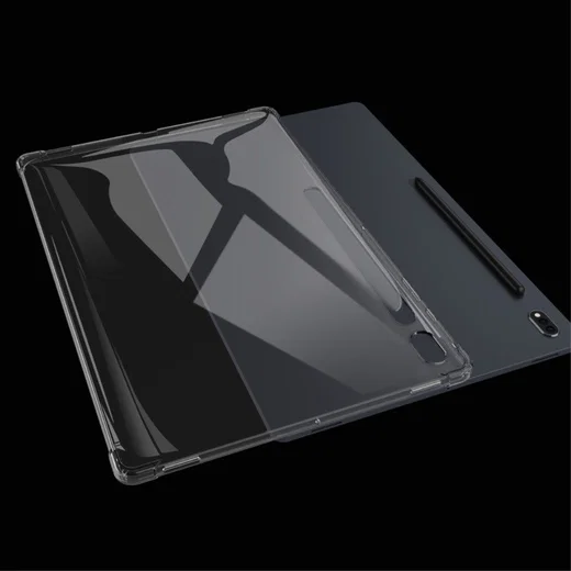 Samsung Galaxy Tab S8 Ultra Hoes Schokbestendig Back Cover Transparant afbeelding 7