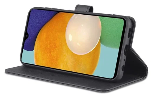 AZNS Samsung Galaxy A13 4G Hoesje Book Case Kunstleer Zwart afbeelding 5
