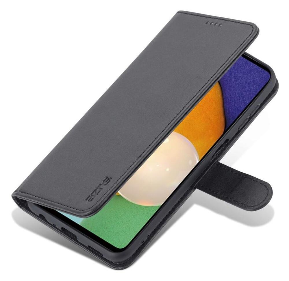 AZNS Samsung Galaxy A13 4G Hoesje Book Case Kunstleer Zwart afbeelding 2