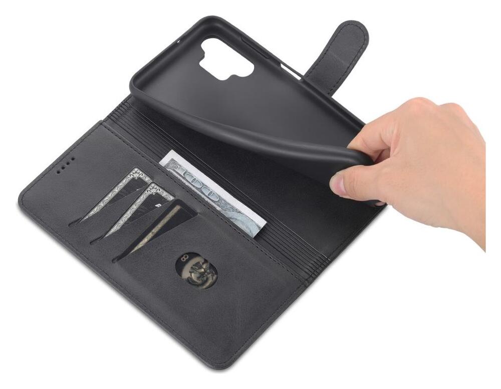 AZNS Samsung Galaxy A13 4G Hoesje Book Case Kunstleer Zwart afbeelding 4