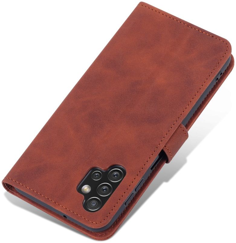 AZNS Samsung Galaxy A13 4G Hoesje Book Case Kunstleer Bruin afbeelding 10