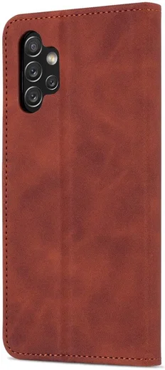 AZNS Samsung Galaxy A13 4G Hoesje Book Case Kunstleer Bruin afbeelding 7
