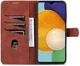 AZNS Samsung Galaxy A13 4G Hoesje Book Case Kunstleer Bruin afbeelding 1