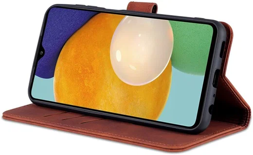AZNS Samsung Galaxy A13 4G Hoesje Book Case Kunstleer Bruin afbeelding 8