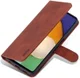 AZNS Samsung Galaxy A13 4G Hoesje Book Case Kunstleer Bruin afbeelding 2
