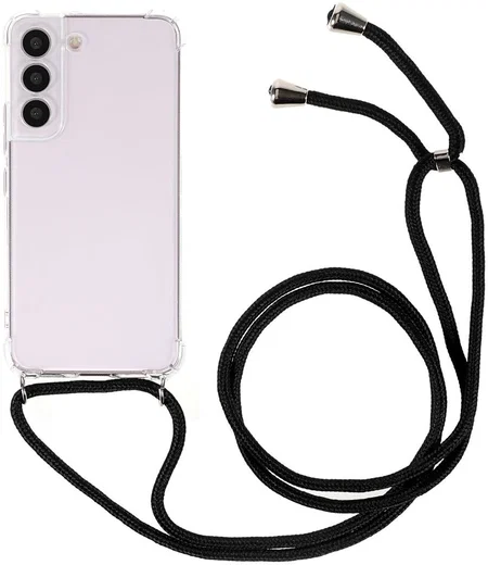 Samsung Galaxy S22 Hoesje met Koord Shockproof TPU Transparant afbeelding 1