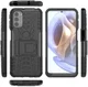 Motorola Moto G31 / G41 Robuust Hybride Hoesje Zwart afbeelding 9