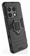 Oneplus 10 Pro Hoesje Metalen Magnetische Ring Kickstand Zwart afbeelding 3