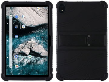 Nokia T20 Kinder Tablethoes Kickstand Siliconen Zwart