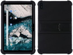 Nokia T20 Kinder Tablethoes Kickstand Siliconen Zwart afbeelding