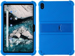 Nokia T20 Kinder Tablethoes Kickstand Siliconen Blauw afbeelding