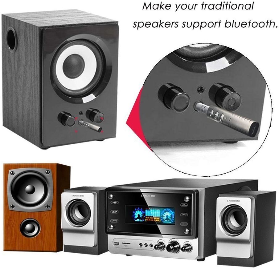 Bluetooth Audio Receiver 3.5mm Jack voor Aux Apparaten Zwart afbeelding 5