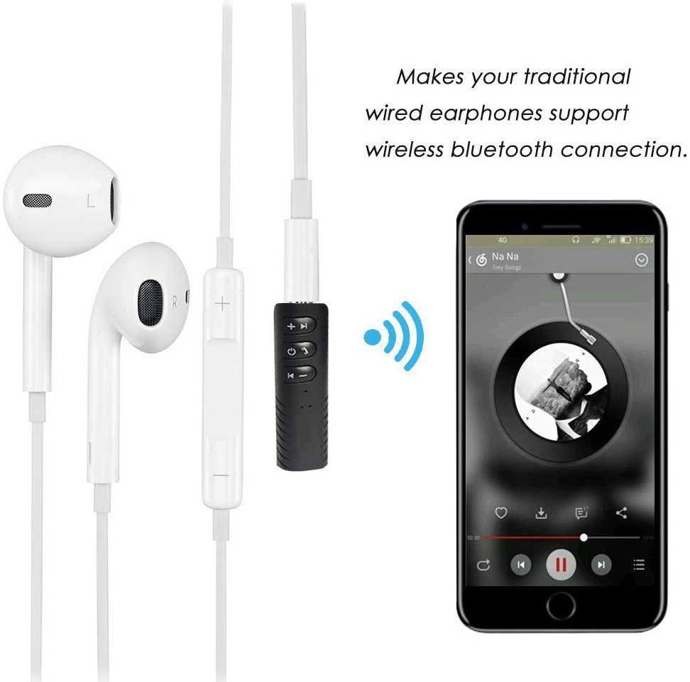 Bluetooth Audio Receiver 3.5mm Jack voor Aux Apparaten Zwart afbeelding 6