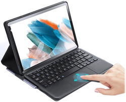 Dux Ducis Samsung Galaxy Tab A8 Hoes met Bluetooth Toetsenbord QWERTY afbeelding