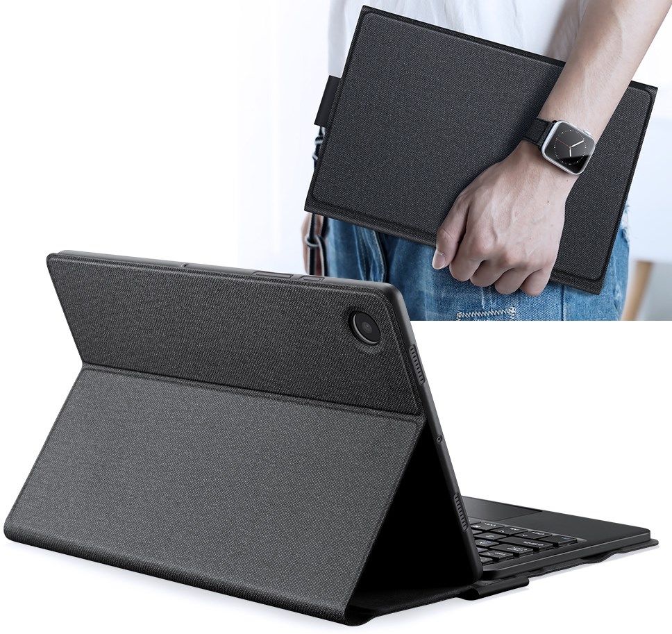 Dux Ducis Samsung Galaxy Tab A8 Hoes met Bluetooth Toetsenbord QWERTY afbeelding 2