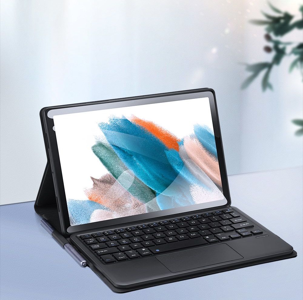 Dux Ducis Samsung Galaxy Tab A8 Hoes met Bluetooth Toetsenbord QWERTY afbeelding 3