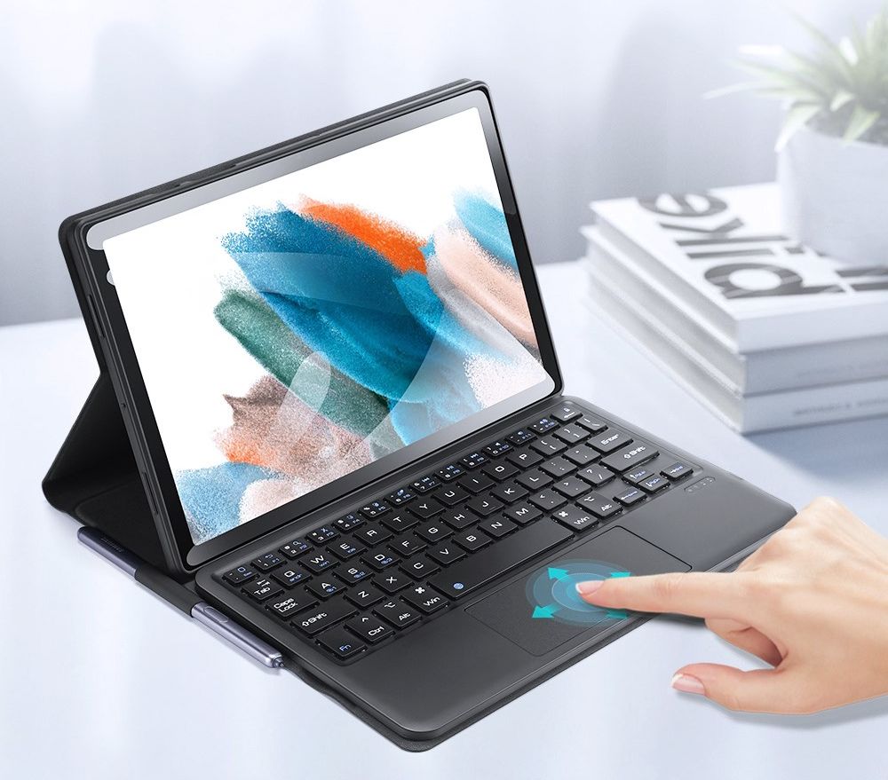 Dux Ducis Samsung Galaxy Tab A8 Hoes met Bluetooth Toetsenbord QWERTY afbeelding 8