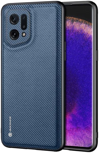 Dux Ducis Fino Series Oppo Find X5 Hoesje Back Cover Blauw afbeelding 1
