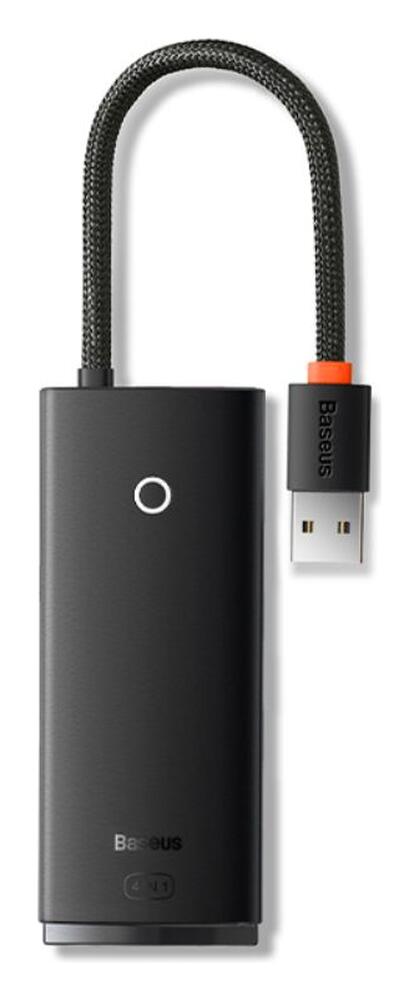 Baseus 5-in-1 USB-C Adapter USB-A 25 Centimeter Kabel Zwart afbeelding 1