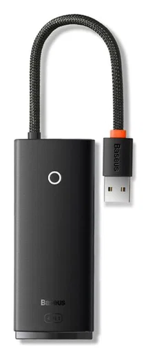 Baseus 5-in-1 USB-C Adapter USB-A 25 Centimeter Kabel Zwart afbeelding 1