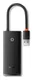 Baseus 5-in-1 USB-C Adapter USB-A 25 Centimeter Kabel Zwart afbeelding 1