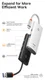 Baseus 5-in-1 USB-C Adapter USB-A 25 Centimeter Kabel Zwart afbeelding 18