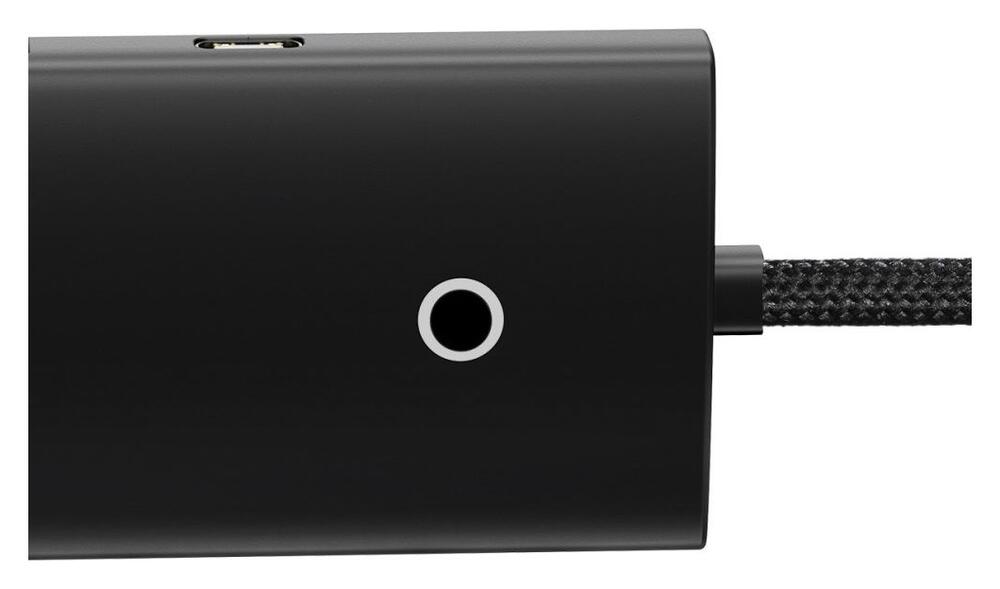 Baseus 5-in-1 USB-C Adapter USB-A 25 Centimeter Kabel Zwart afbeelding 3