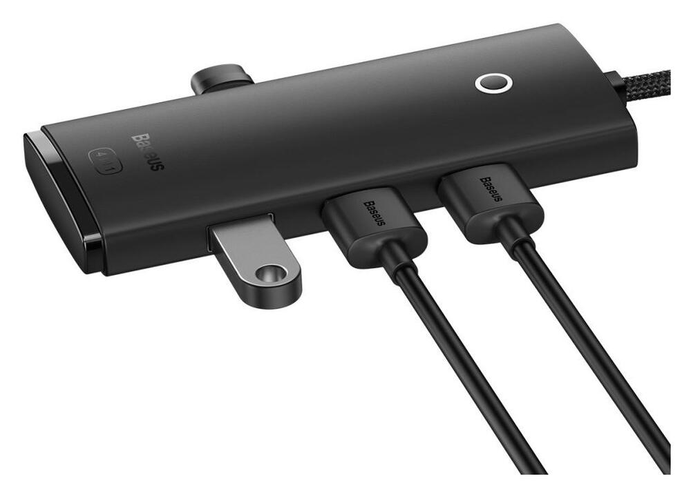 Baseus 5-in-1 USB-C Adapter USB-A 25 Centimeter Kabel Zwart afbeelding 4