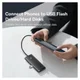 Baseus 5-in-1 USB-C Adapter USB-A 25 Centimeter Kabel Zwart afbeelding 6