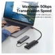 Baseus 5-in-1 USB-C Adapter USB-A 25 Centimeter Kabel Zwart afbeelding 7