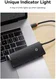 Baseus 5-in1 USB-C Adapter USB-A 2 Meter Kabel Zwart afbeelding 5