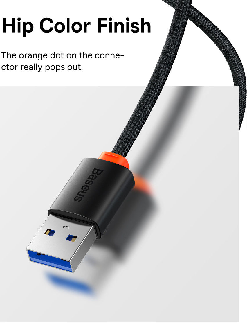 Baseus 5-in1 USB-C Adapter USB-A 2 Meter Kabel Zwart afbeelding 6