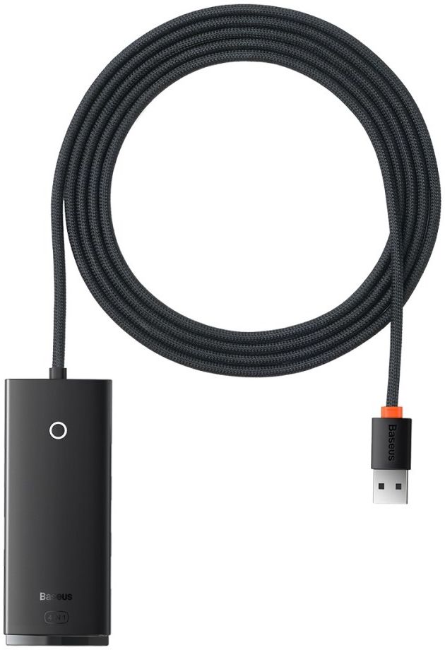 Baseus 5-in1 USB-C Adapter USB-A 2 Meter Kabel Zwart afbeelding 1