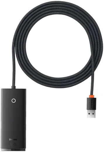 Baseus 5-in1 USB-C Adapter USB-A 2 Meter Kabel Zwart afbeelding 1