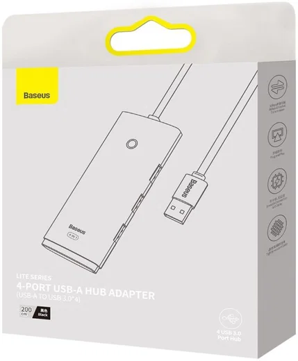 Baseus 5-in1 USB-C Adapter USB-A 2 Meter Kabel Zwart afbeelding 13