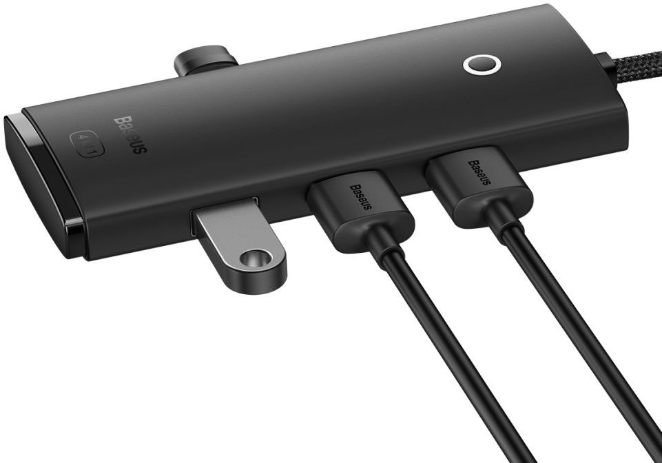 Baseus 5-in1 USB-C Adapter USB-A 2 Meter Kabel Zwart afbeelding 2