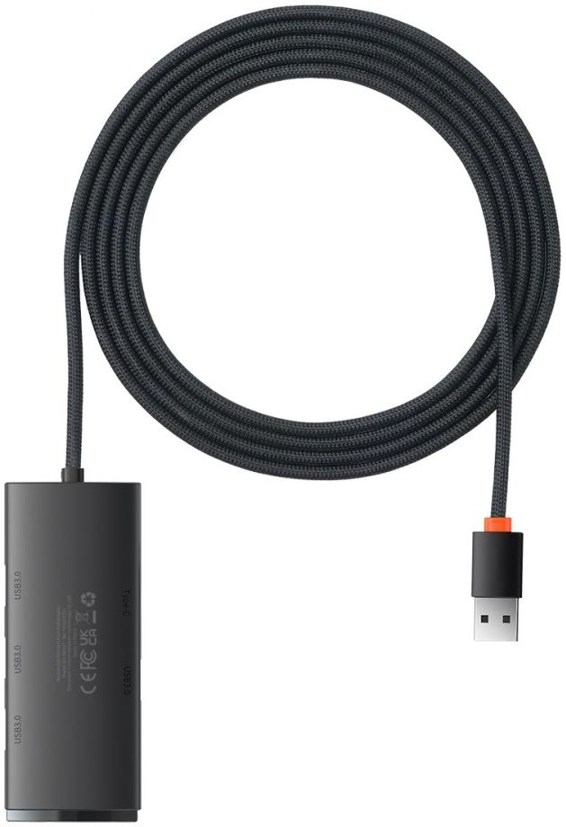 Baseus 5-in1 USB-C Adapter USB-A 2 Meter Kabel Zwart afbeelding 11