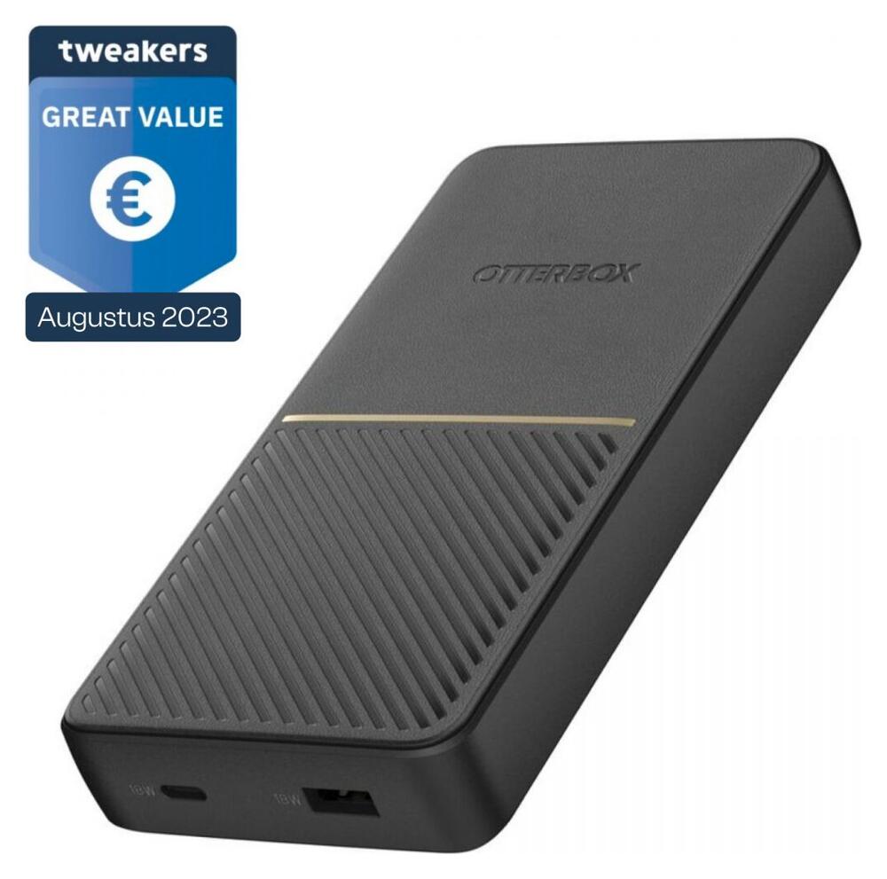 OtterBox Powerbank 15.000 mAh 18W USB/USB-C PD + 10W Draadloos Zwart afbeelding 2