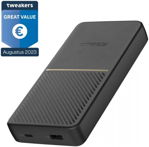 OtterBox Powerbank 10.000 mAh 18W USB/USB-C PD + 10W Draadloos Zwart afbeelding 1