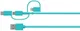 OtterBox USB-A Powerbank 5.000 mAh 10W met 3-in-1 Kabel 1M Blauw afbeelding 4