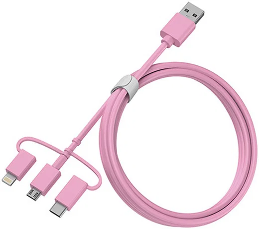 OtterBox USB-A Powerbank 5.000 mAh 10W met 3-in-1 Kabel 1M Roze afbeelding 5