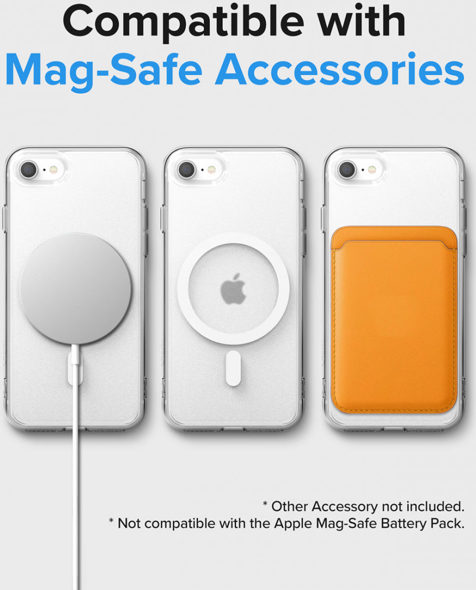 Ringke Fusion iPhone SE (2020/2022) / 8 / 7 Hoesje MagSafe Transparant afbeelding 4