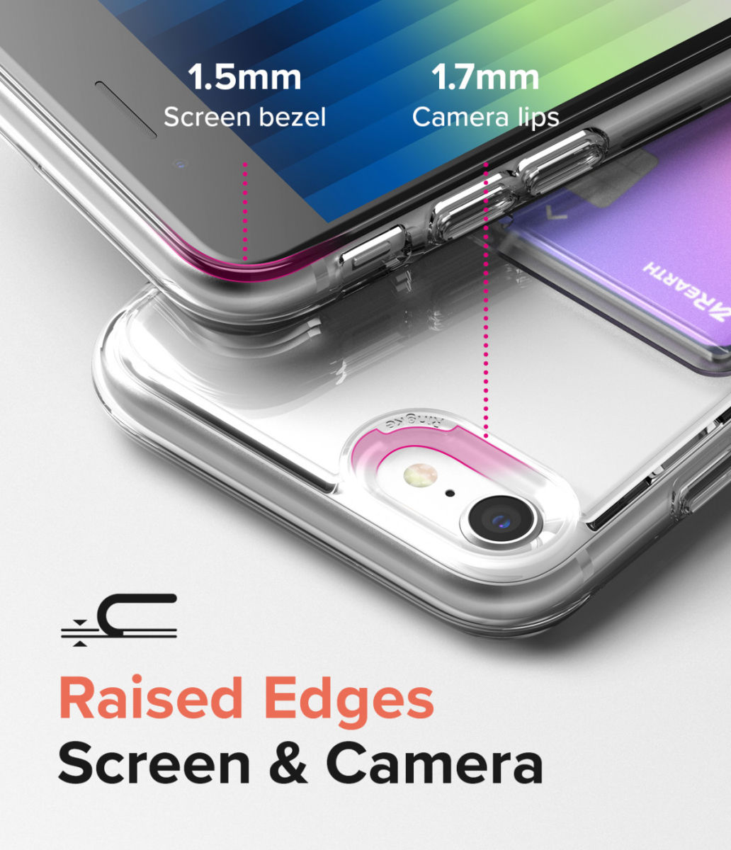 Ringke Fusion Card iPhone SE (2020/2022) / 8 / 7 Hoesje Transparant afbeelding 4