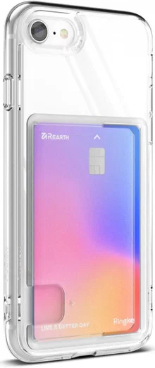 Ringke Fusion Card iPhone SE (2020/2022) / 8 / 7 Hoesje Transparant afbeelding 1
