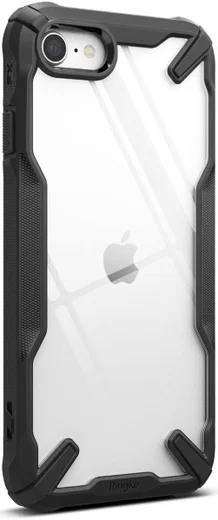 Ringke Fusion X iPhone SE (2020/2022) / 8 / 7 Hoesje Transparant Zwart afbeelding 1
