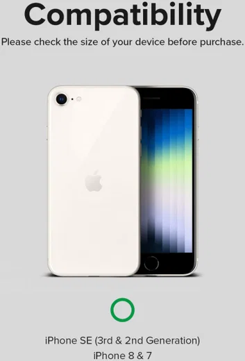 Ringke Fusion X iPhone SE (2020/2022) / 8 / 7 Hoesje Camo Zwart afbeelding 7