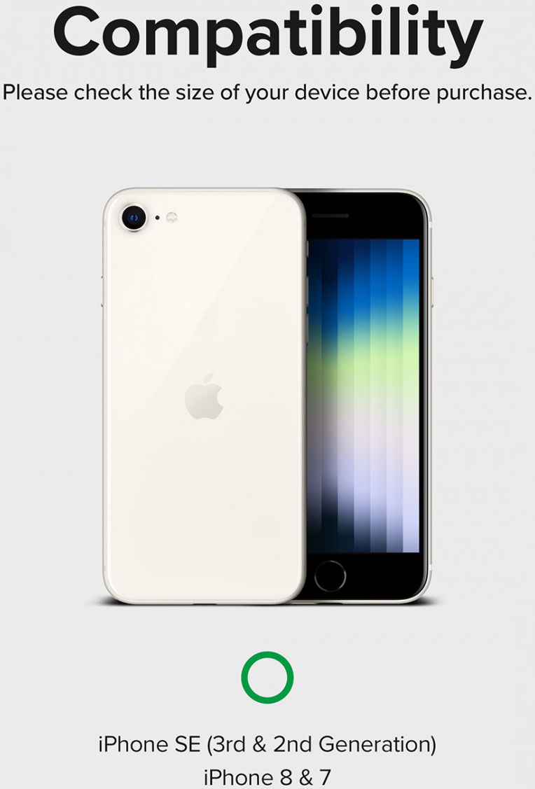 Ringke Onyx iPhone SE (2020/2022) / 8 / 7 Hoesje Flexibel TPU Grijs afbeelding 8