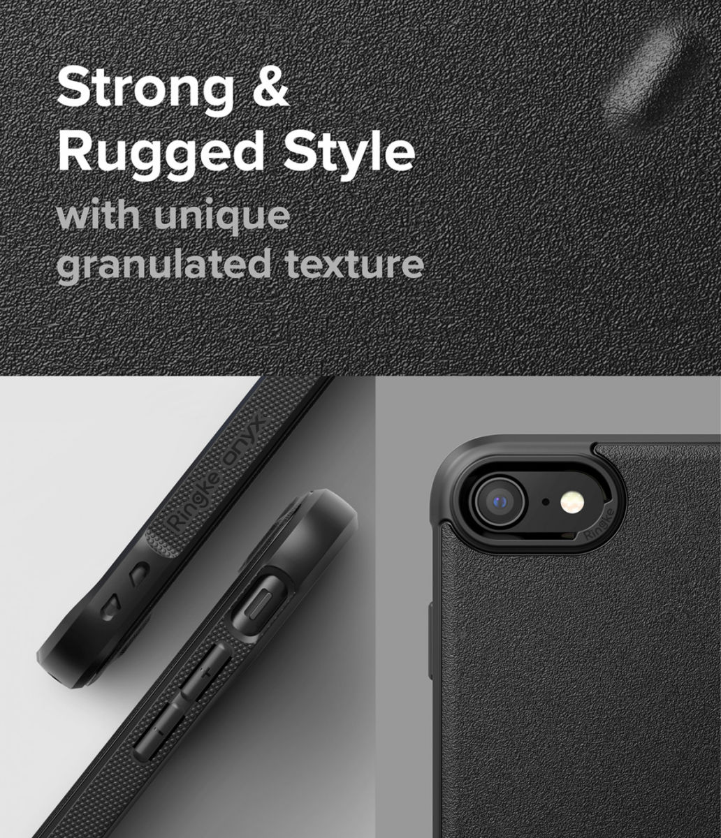 Ringke Onyx iPhone SE (2020/2022) / 8 / 7 Hoesje Flexibel TPU Grijs afbeelding 5